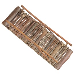 Puente de madera 20x7x5 cm