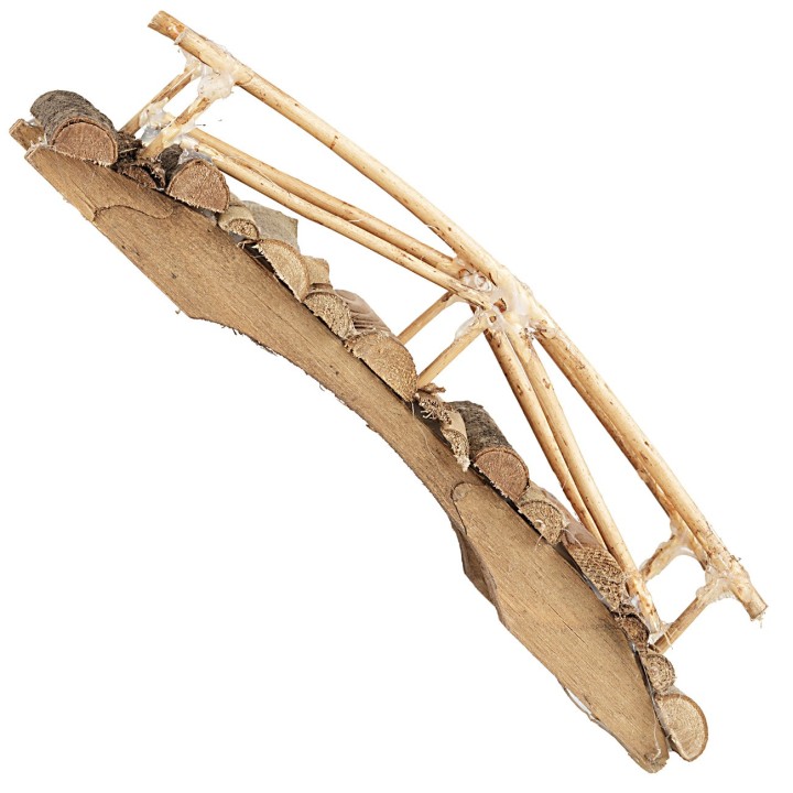 Puente de madera 18x6x5,5 cm