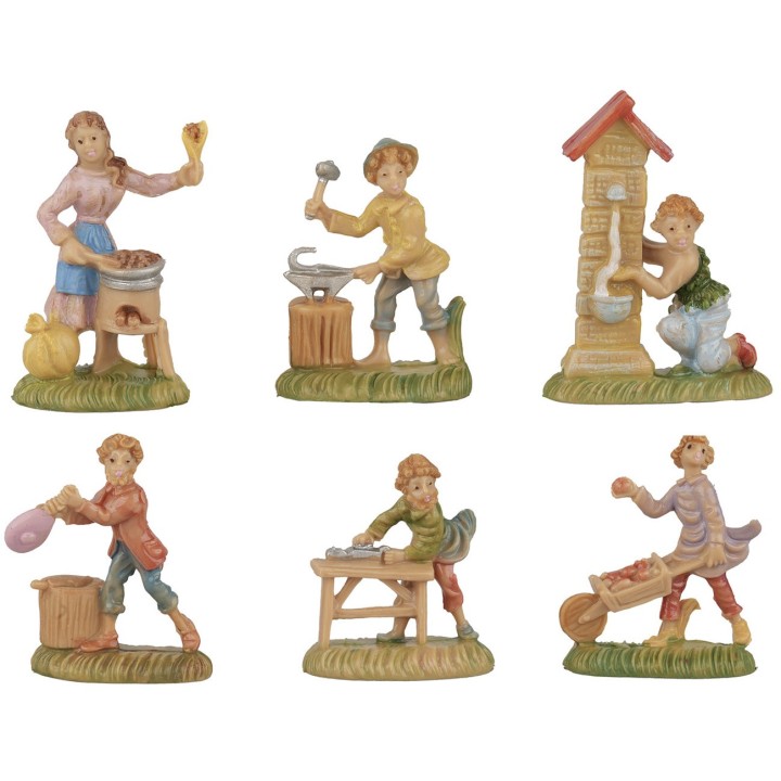 Set 6 mestieri 4 cm Euromarchi