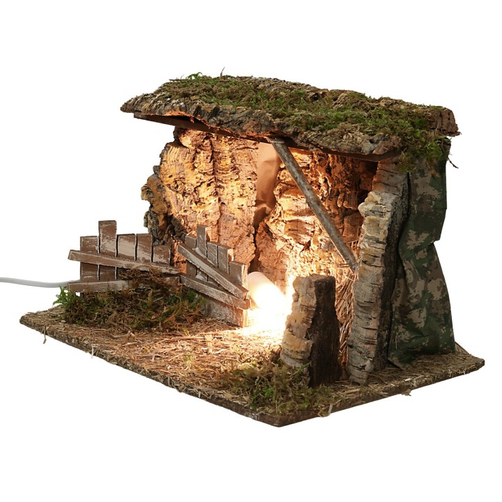 Grotta illuminata cm 39x27x25h