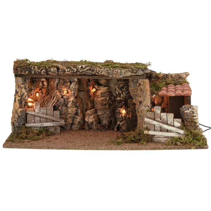 Cave with lights, 53.5x25x20 cm h