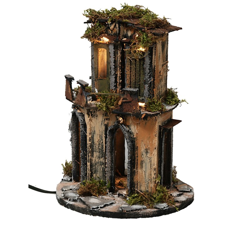 Borgo circular en estilo napolitano completo de luces cm Ø