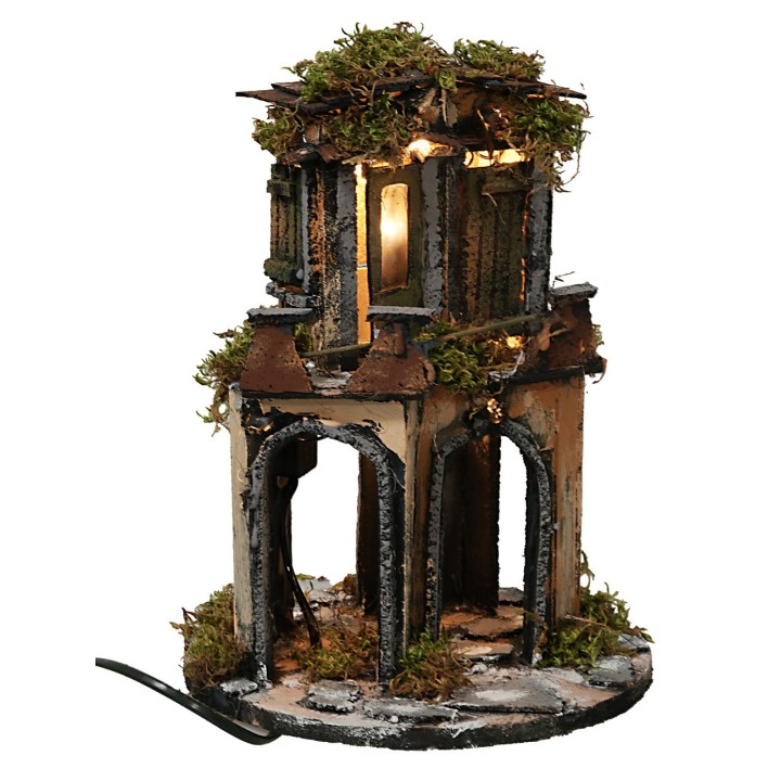 Borgo circular en estilo napolitano completo de luces cm Ø