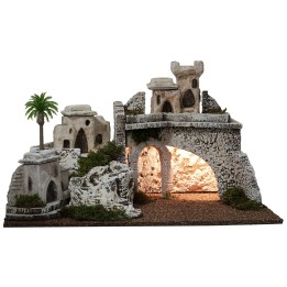 Palestinian village illuminated cm 54x34x31h