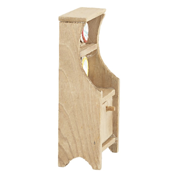 Kitchen cupboard in wood cm 4.5x3x9.5 h