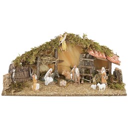 Stable with Nativity Landi Moranduzzo series cm 53.5x25xh21