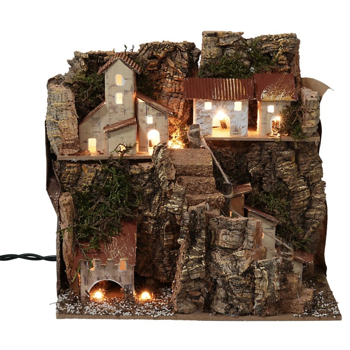 Paesaggio illuminato 20x14xh19 cm