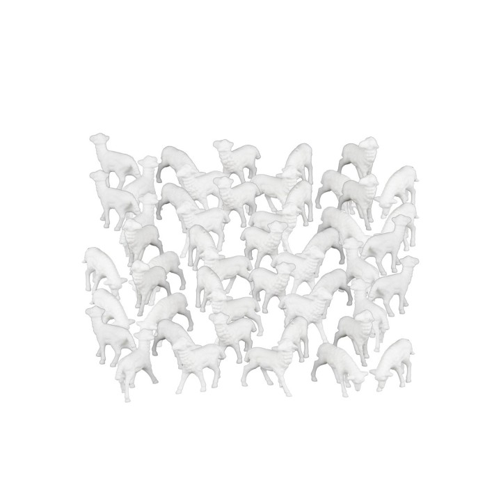 Set 50 Pecore assortite cm 4x3x3 h