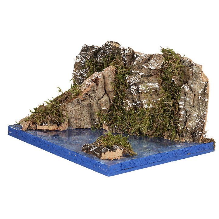 Tratto di mare con scogliera cm 19x15x12 h