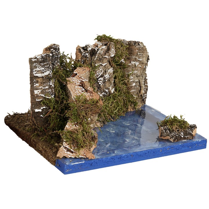 Tratto di mare con scogliera cm 19x15x12 h