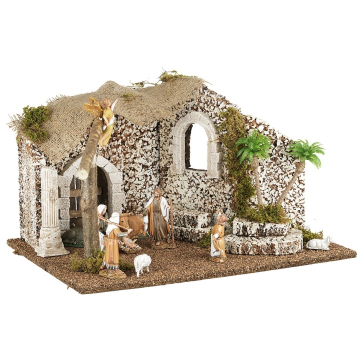 Cabaña árabe con Natividad cm 46x32x26,5h