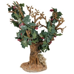 Vines with clusters of black grapes h 13.5 cm