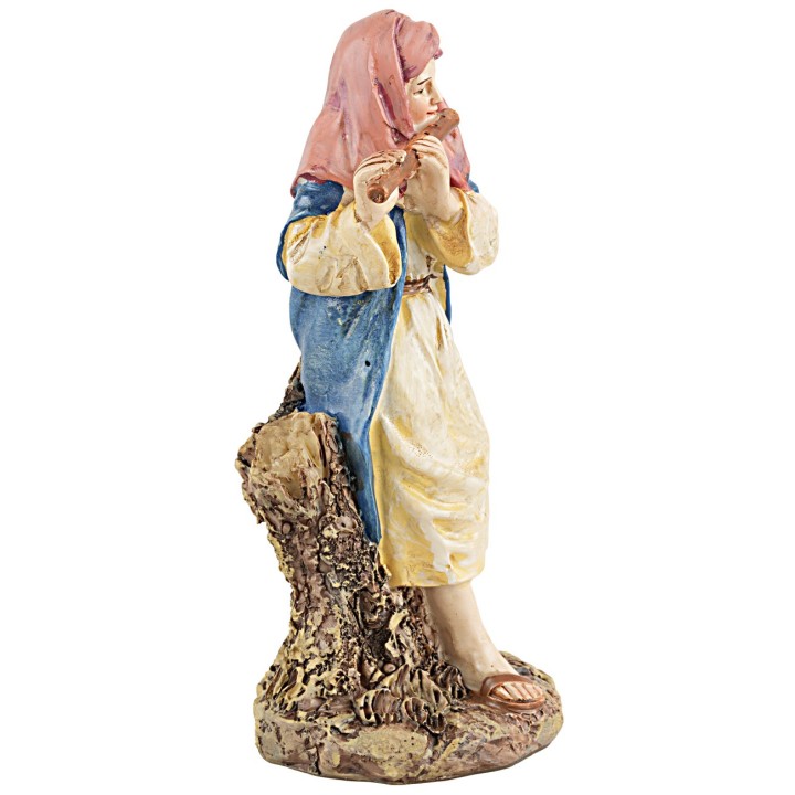 Shepherd with flute 10 cm in resin Martino Landi