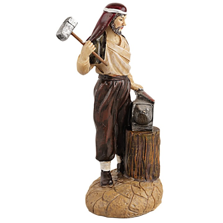 12 cm Blacksmith in resin by Martino Landi