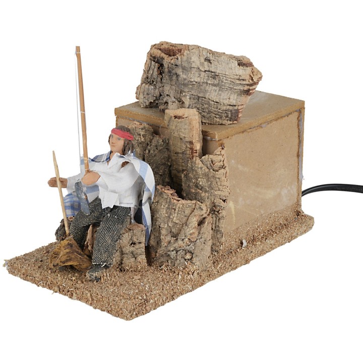 Fisherman in motion series 10 cm