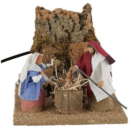 Natività 5 personaggi in movimento 10 cm
