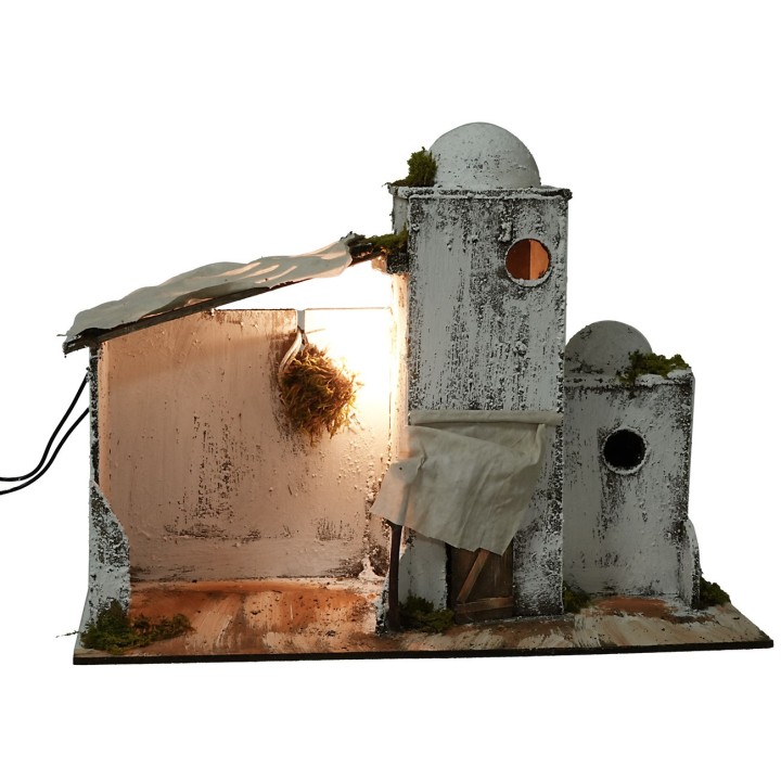 Abitazione araba illuminata cm 38x20x28 h