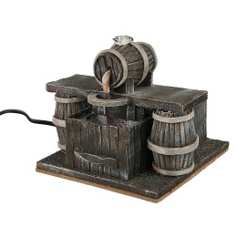 Osteria con botte che eroga vino cm 14x14,5x14h