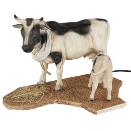 Cow with calf in motion for statues 30 cm