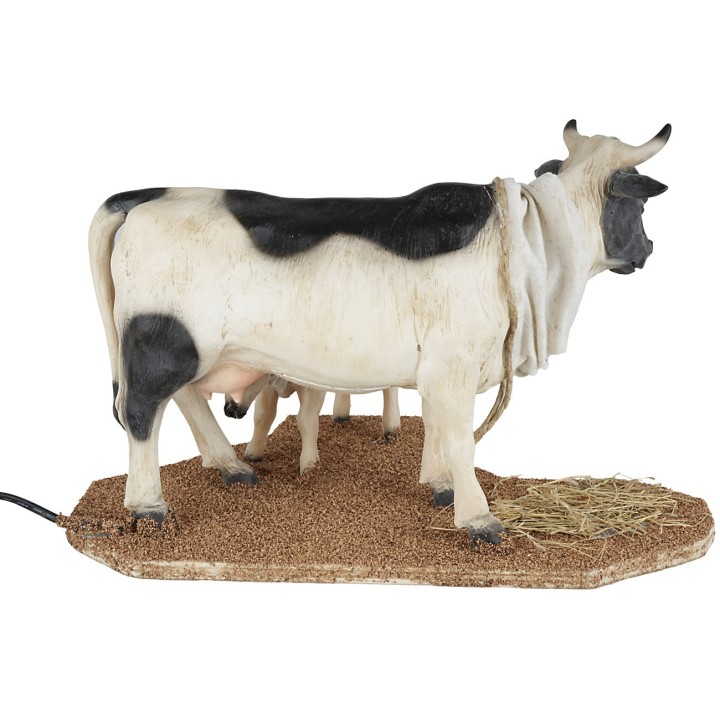 Mucca con vitello in movimento per statue cm 30