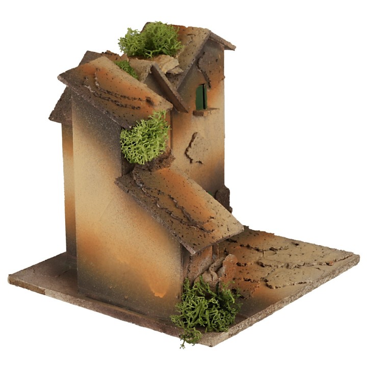 Borgo ad angolo con passaggio cm 15x15x14 h