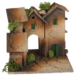 Borgo ad angolo con passaggio cm 15x15x14 h