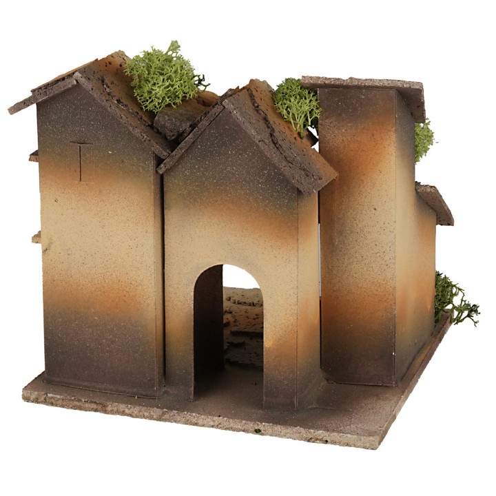 Borgo ad angolo con passaggio cm 15x15x14 h