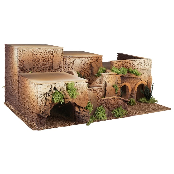 Escenario de varios niveles con escala de 50x30x21 cm de altura