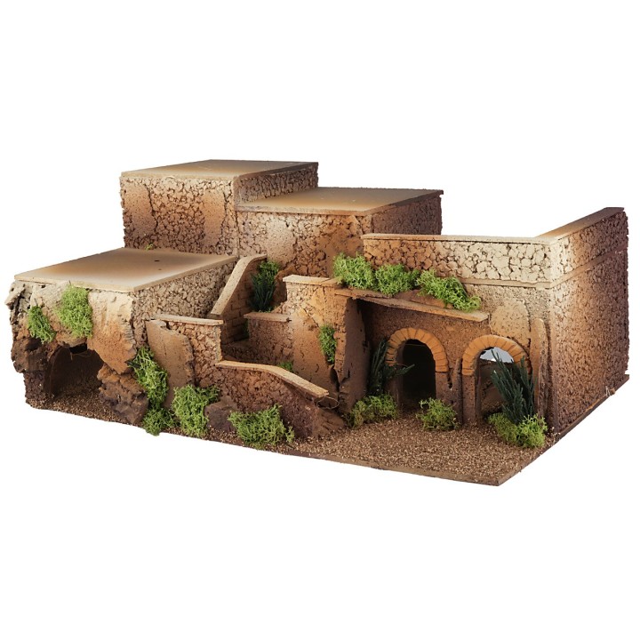 Escenario de varios niveles con escala de 50x30x21 cm de altura