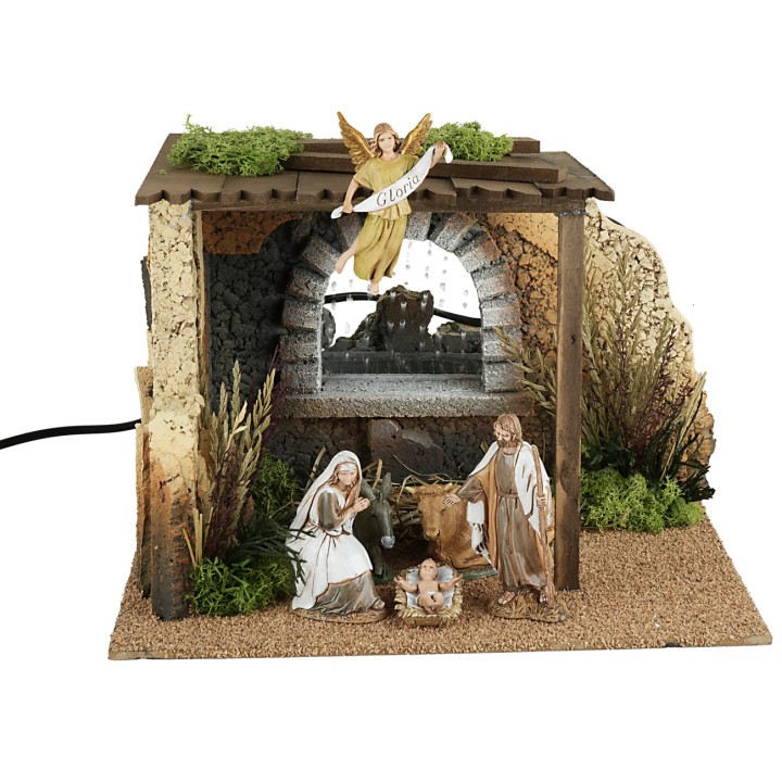 Capanna con effetto pioggia cm 30x30x21h