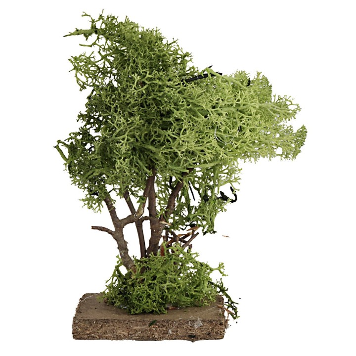 Árbol en liquen verde cm 14 h