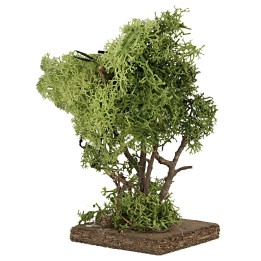 Árbol en liquen verde cm 14 h