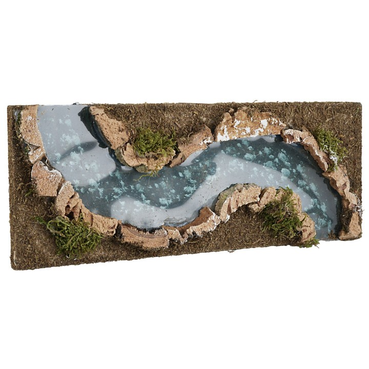 River with deep effect and right curve, dimensions 32x12x2 cm