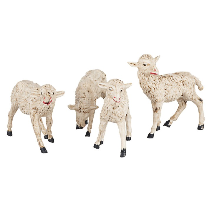 Set 4 ovejas para figuritas de 15 cm