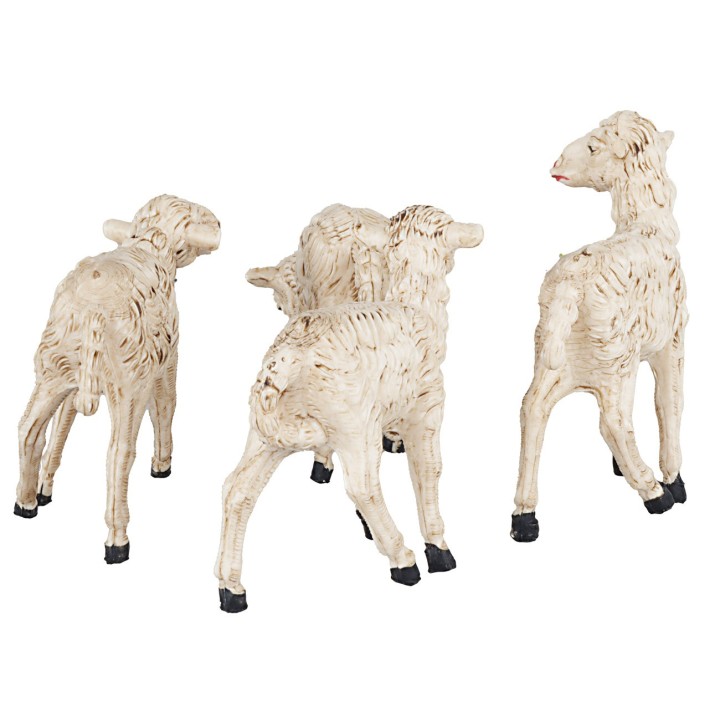 Set 4 pecore per statuine 15 cm