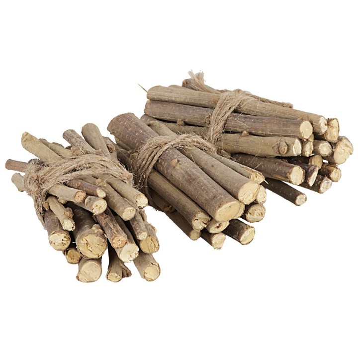 Set of 3 wood bundles, 8.5 cm
