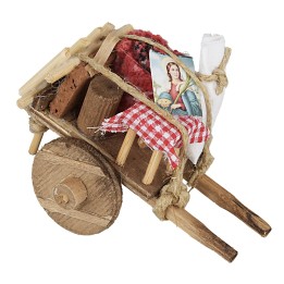 Carrito del desalojo de madera cm 8x6,5X6 h