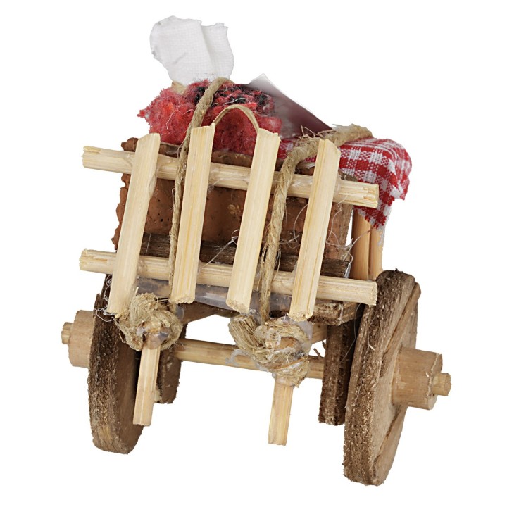 Carretto dello sfratto in legno cm 8x6,5X6 h