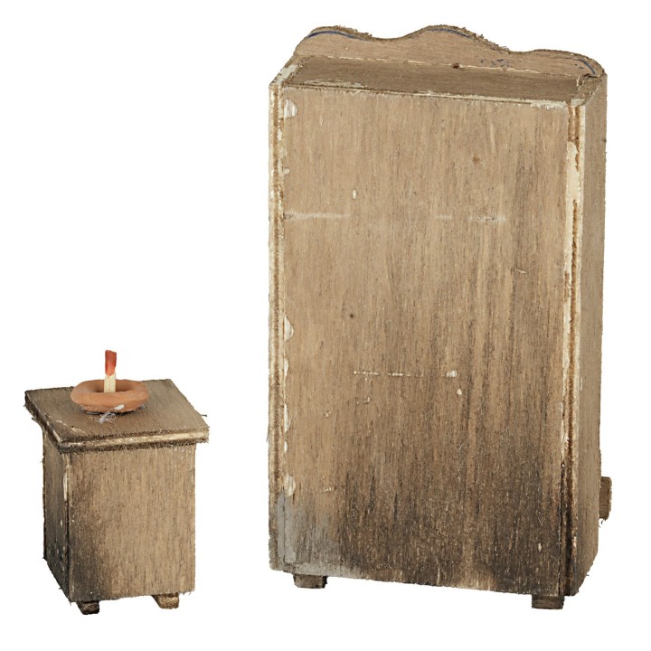 Set armadio e comodino in legno