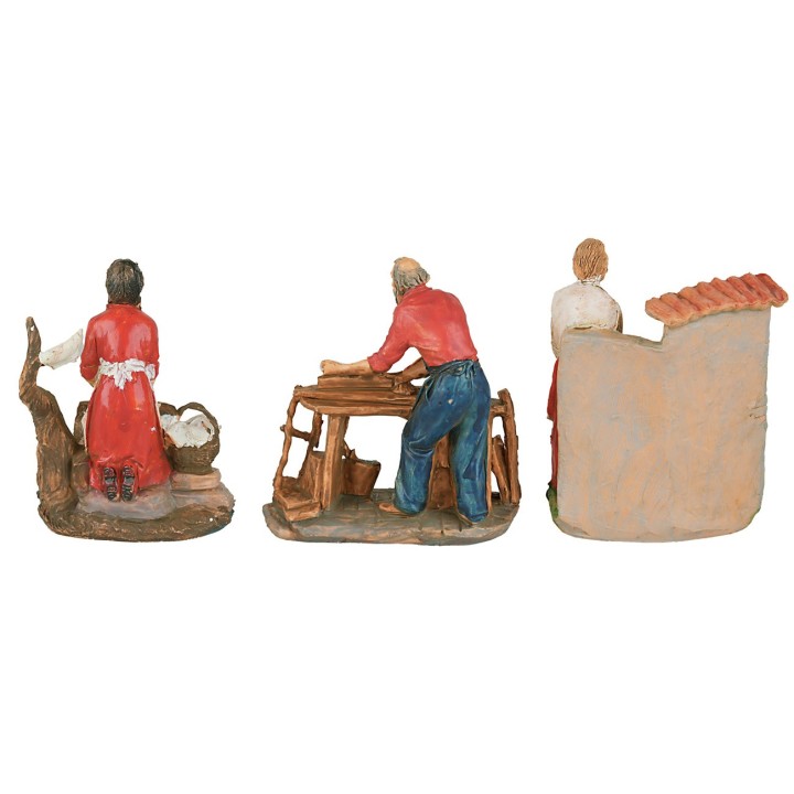 Set 6 artigiani 10 cm per presepe