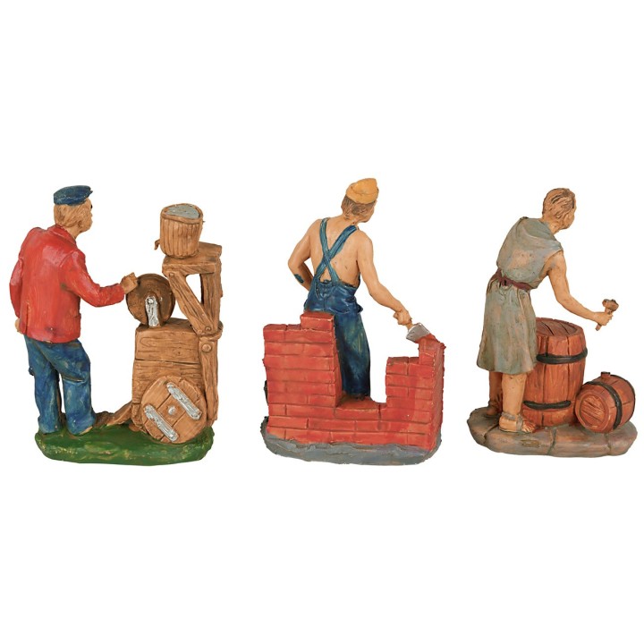 Set 6 artigiani 10 cm per presepe