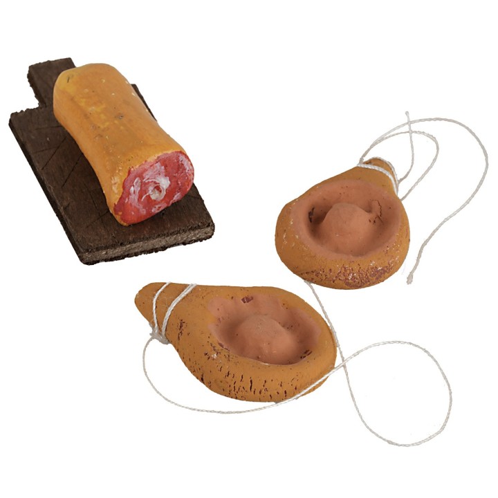 Set of cutting board with two hams