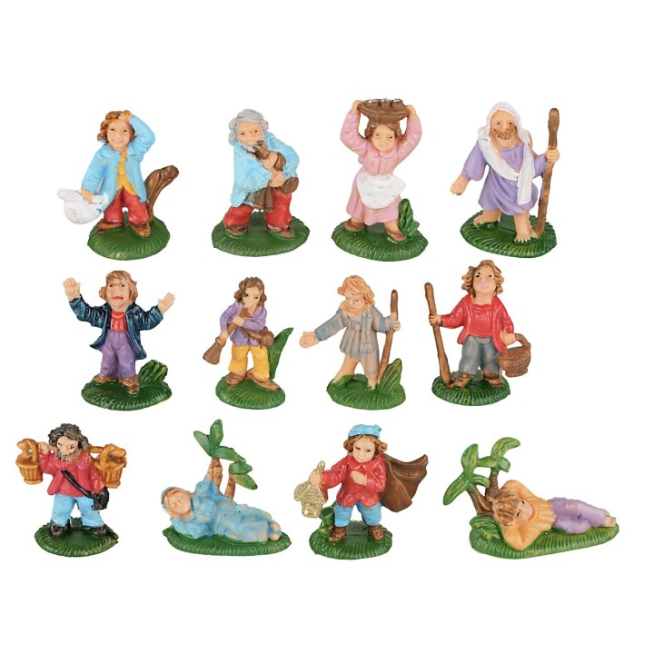 Set of 12 shepherds, 3.5 cm