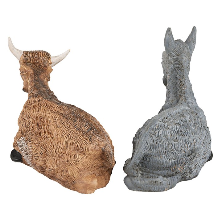 Set ox and donkey sitting series 30