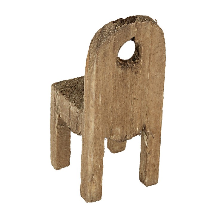 Sedia in legno cm 2,5x2,5x5,7 h