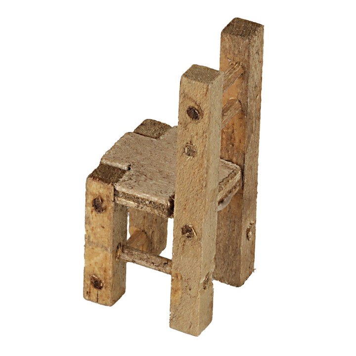 Sedia in legno cm 2x2x4,4 h