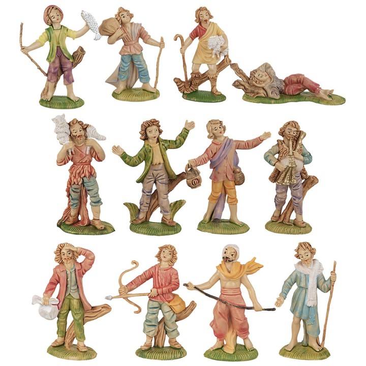 Set 12 statue 8 cm per presepe