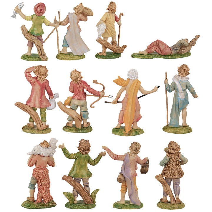 Set 12 statue 8 cm per presepe