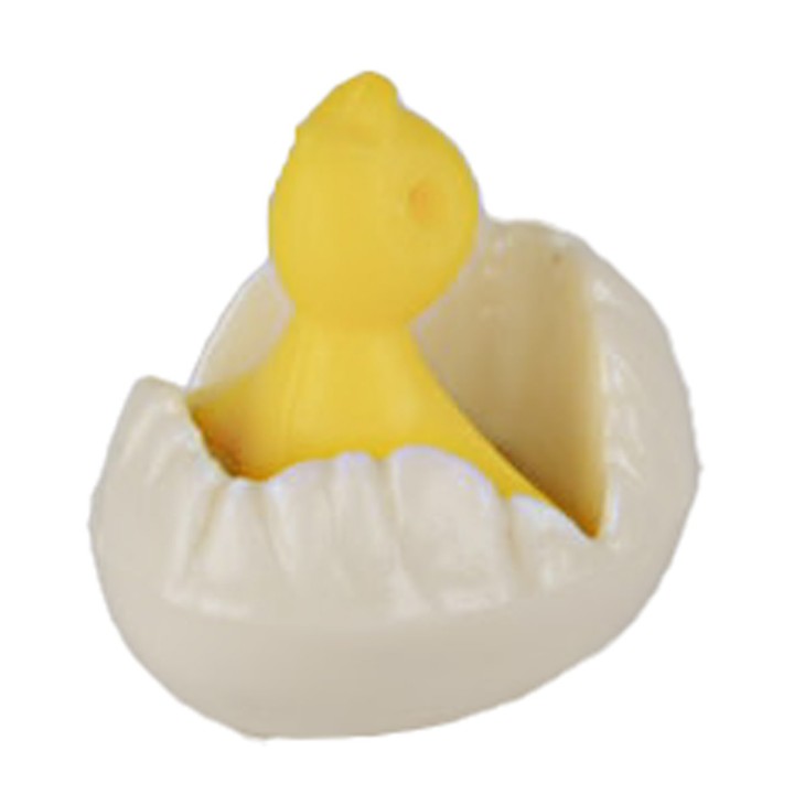 Pulcino nel guscio d'uovo cm 3x2 h