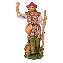 Viandante con bastón 13 cm